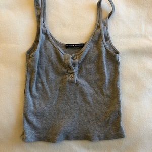 Brandy Melville Cropped Tank Grey